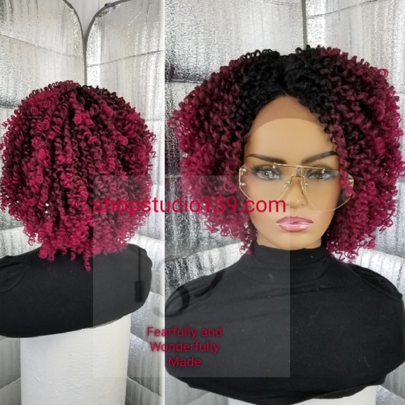 wig Accessories - Custom made and colored kinky curly  wig